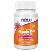 Now Vitamin D-3 10,000IU 240 Capsules